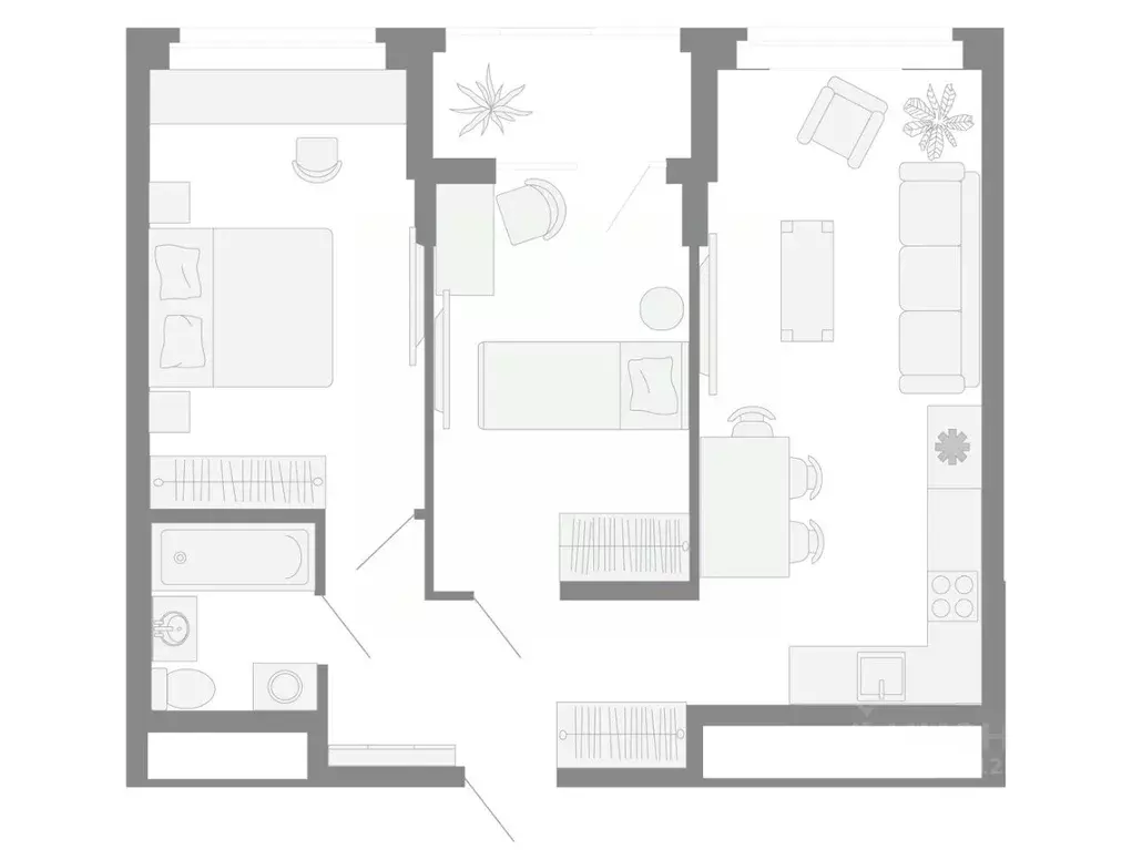 3-к кв. Свердловская область, Екатеринбург просп. Космонавтов, 91Г ... - Фото 2