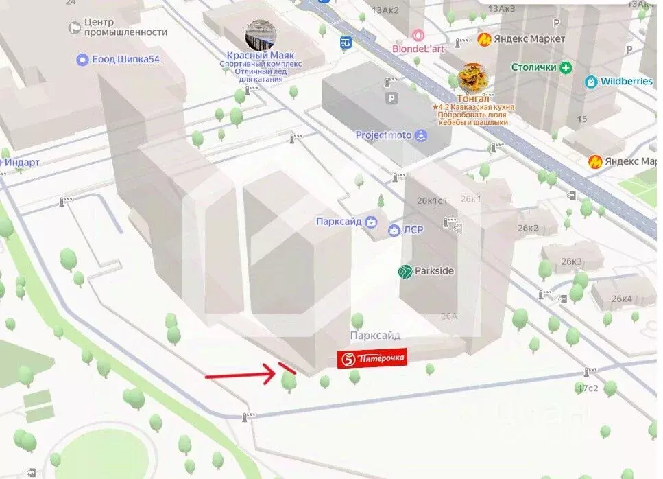 Торговая площадь в Москва ул. Красного Маяка, 26А (218 м) - Фото 2