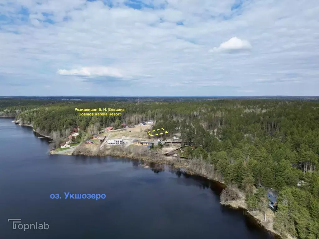 Участок в Карелия, Прионежский район, Деревянское с/пос, д. Ужесельга ... - Фото 1