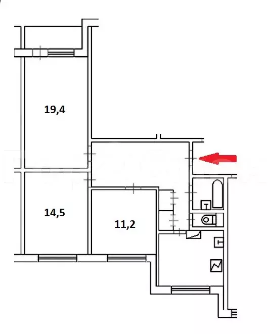 3-комнатная квартира: Москва, улица Крылатские Холмы, 30к7 (77.5 м) - Фото 1