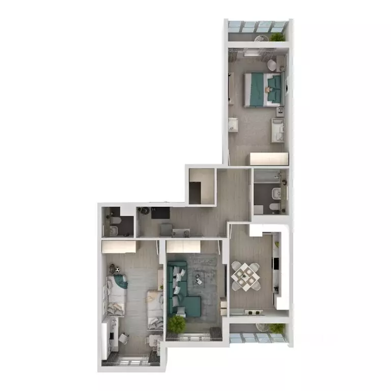 3-к кв. Самарская область, Самара Южное ш., 13 (84.55 м) - Фото 1