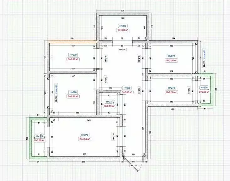 4-к кв. Ингушетия, Назрань Московская ул. (120.0 м) - Фото 2