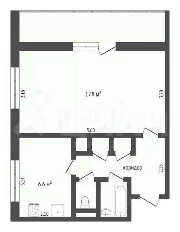 1-к кв. Москва ул. Героев Панфиловцев, 22К1 (35.4 м) - Фото 1