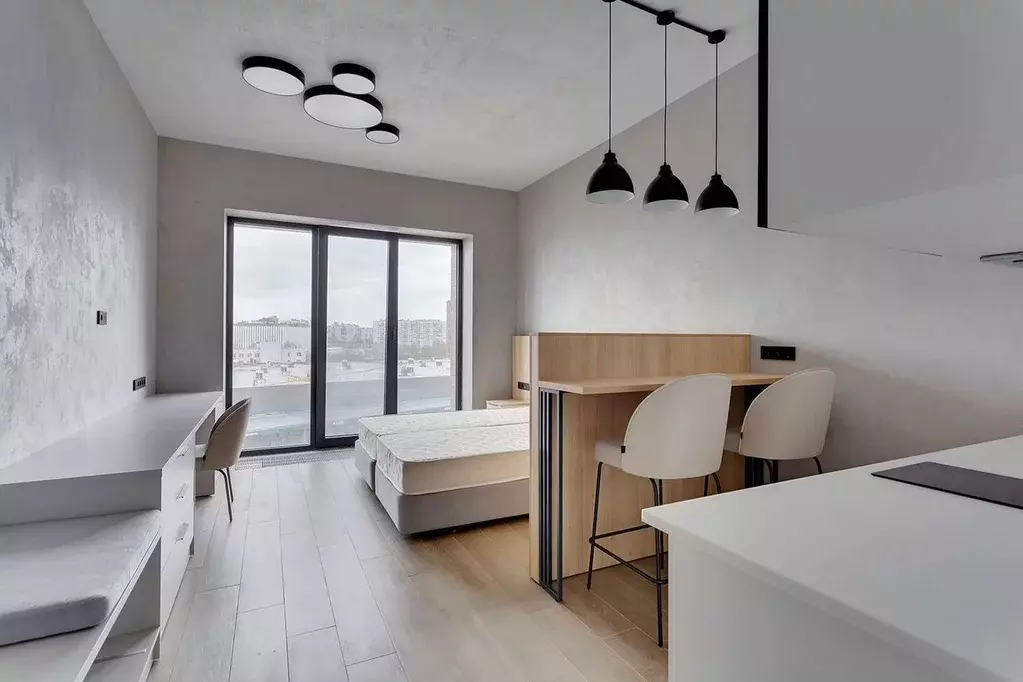 Студия Санкт-Петербург наб. Макарова, 58 (29.0 м) - Фото 1