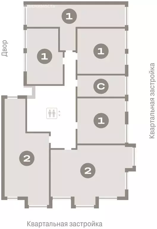 1-комнатная квартира: Тюмень, Мысовская улица, 26к1 (46.69 м) - Фото 1