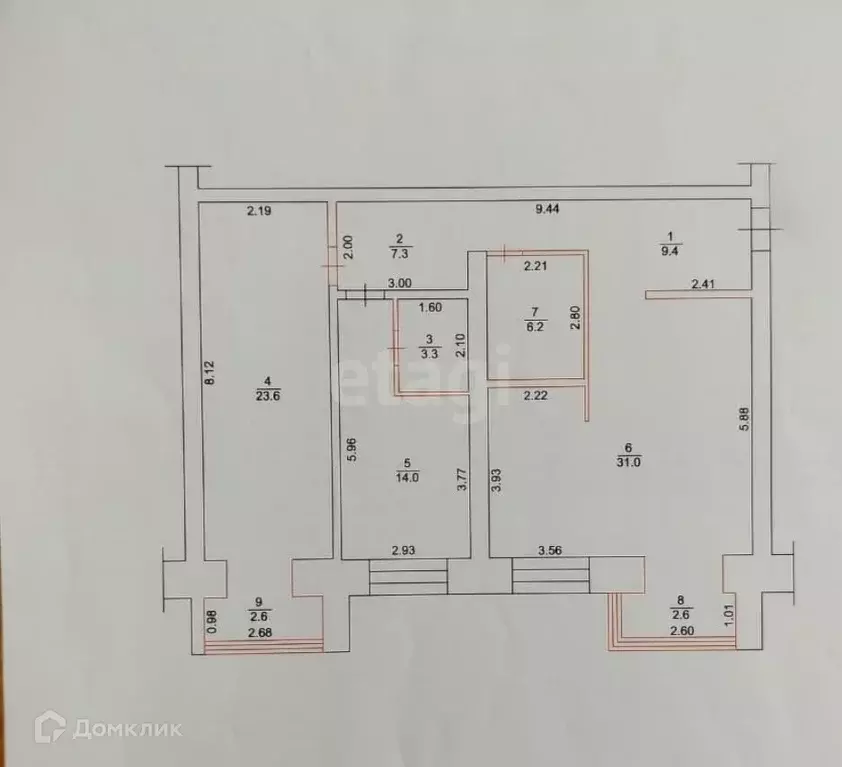 Продаётся 3-к квартира, 100 м - Фото 1