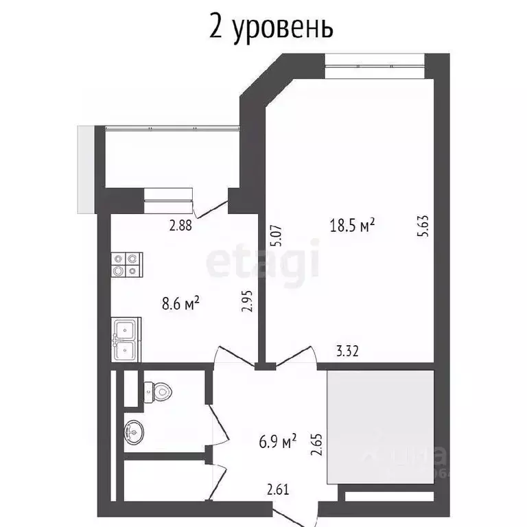 3-к кв. Москва ул. Удальцова, 19К2 (79.3 м) - Фото 1