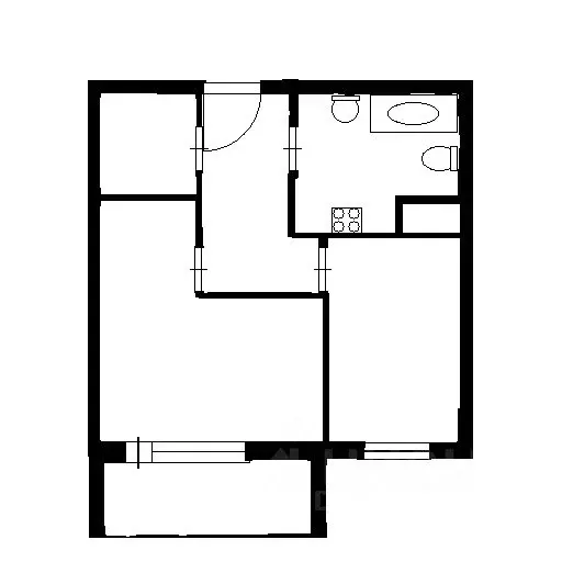 1-к кв. Московская область, Балашиха ул. Лукино, 51Б (38.0 м) - Фото 1