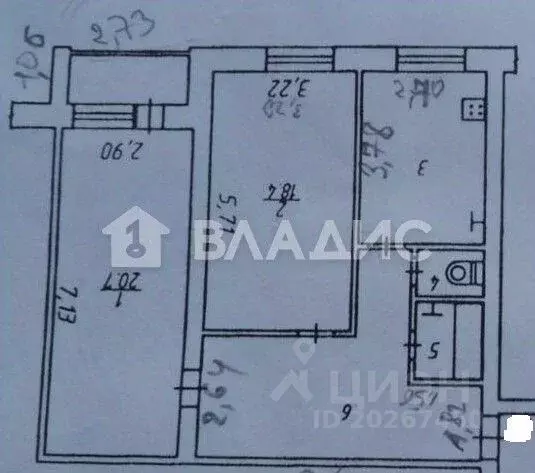 2-к кв. Калужская область, Калуга ул. Гурьянова, 18к2 (70.5 м) - Фото 2