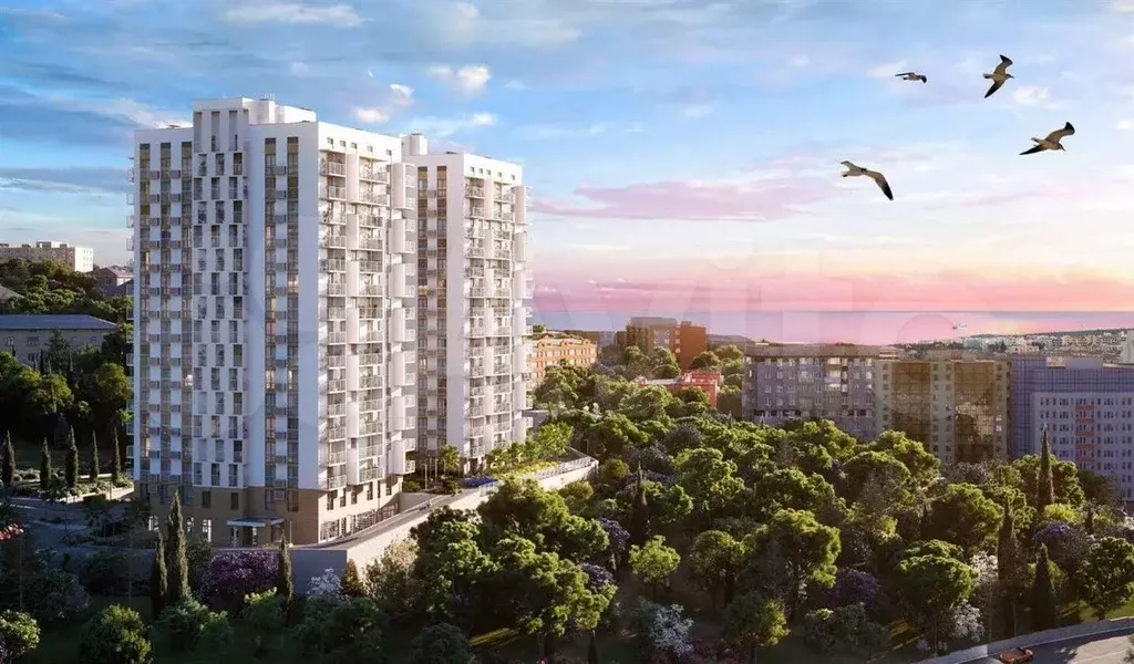Квартира-студия, 37 м, 4/17 эт. - Фото 0