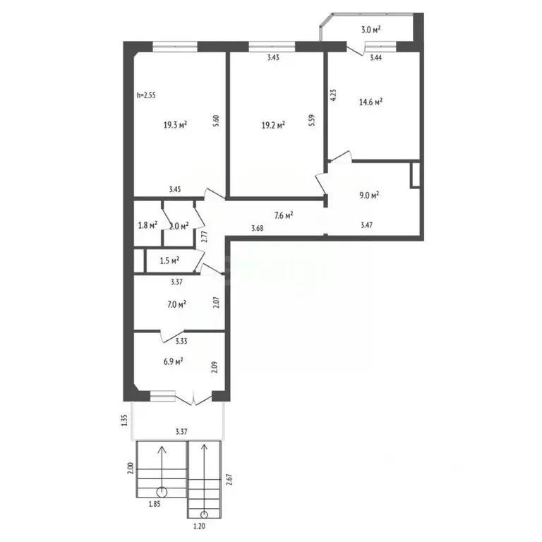 Офис в Тюменская область, Тюмень ул. Николая Семенова, 25 (89 м) - Фото 1