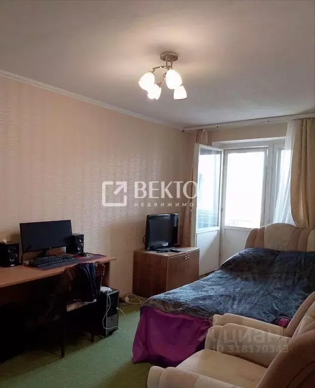 1-к кв. Ивановская область, Иваново ул. Красных Зорь, 29/2 (41.0 м) - Фото 0