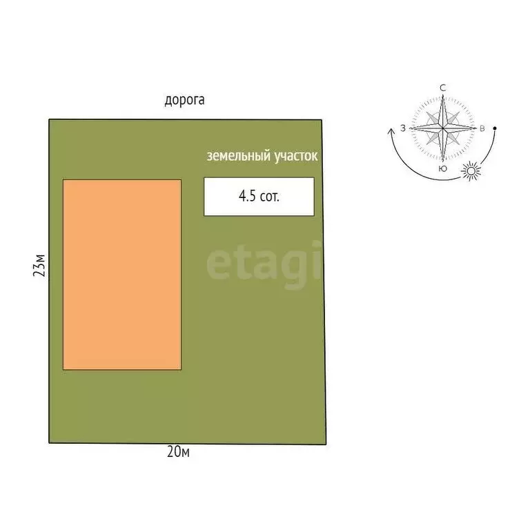 Дом в Майский, СТ Южанка (32.8 м) - Фото 1
