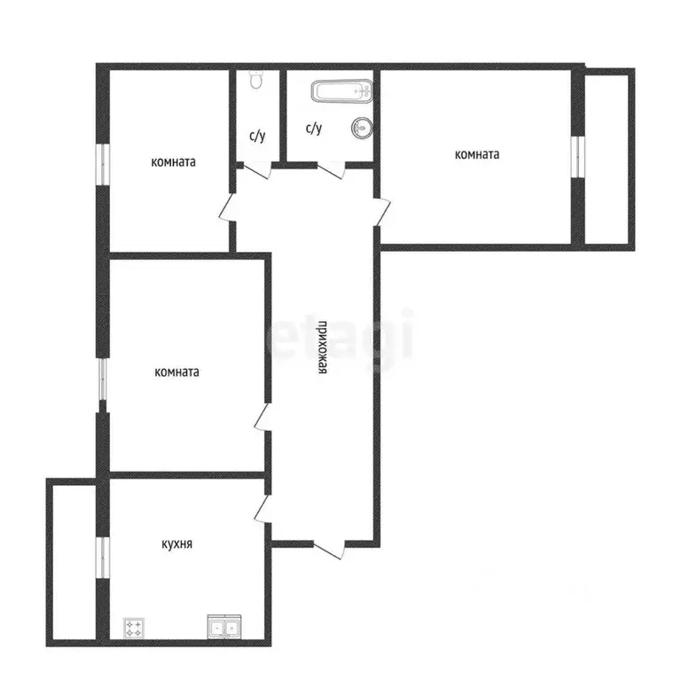 3-к кв. Костромская область, Кострома Давыдовский-3 мкр, 10 (65.0 м) - Фото 1