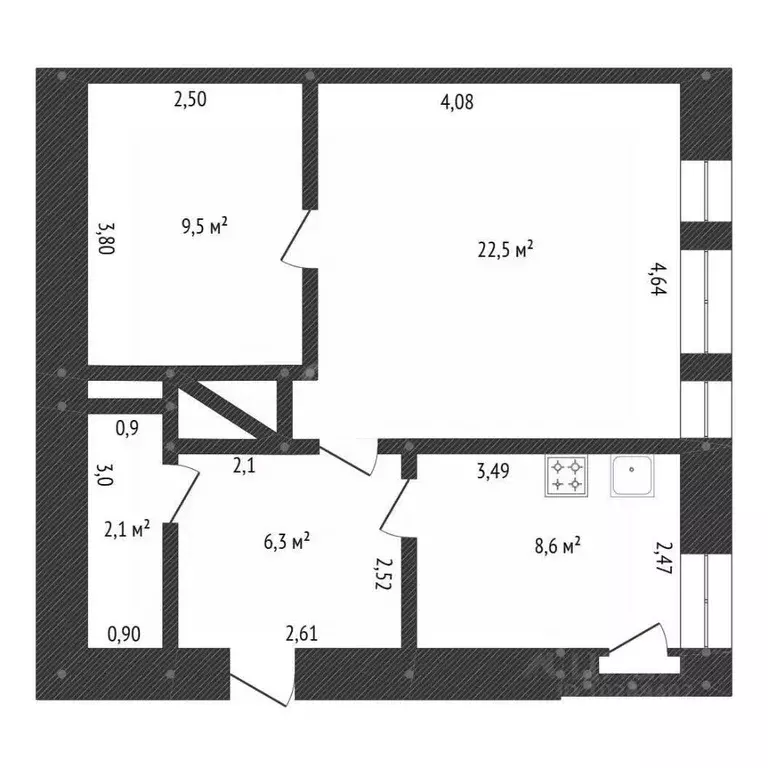 2-к кв. Башкортостан, Уфа Коммунистическая ул., 37 (49.6 м) - Фото 2