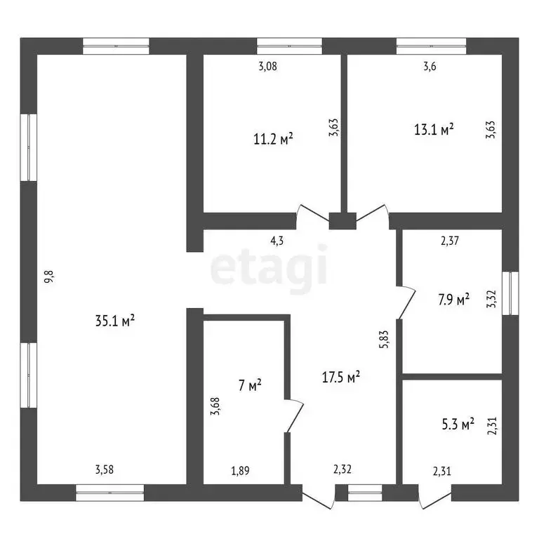 Дом в посёлок городского типа Емельяново, Академическая улица (100 м) - Фото 1