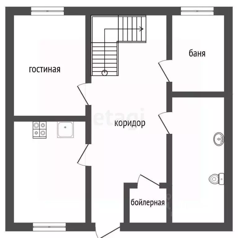 Дом в Ярославская область, Мышкинский муниципальный округ, с. Учма 17А ... - Фото 1