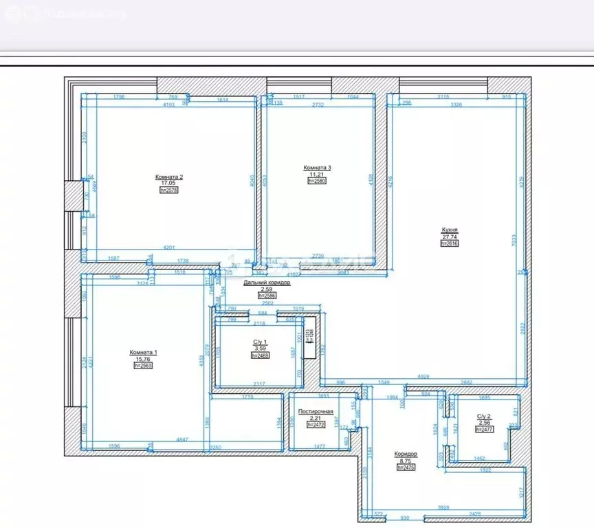 3-комнатная квартира: Москва, Волоколамское шоссе, 24к1 (93 м) - Фото 1