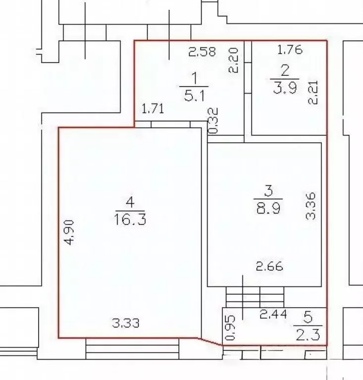 1-к кв. Калининградская область, Калининград Минусинская ул., 16 (35.0 ... - Фото 2