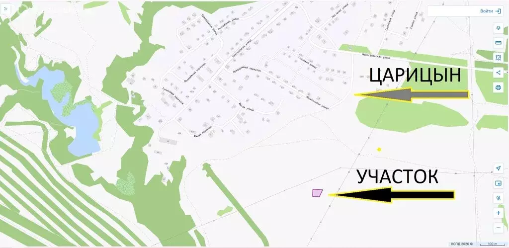 Участок в посёлок Царицын, 45 (10.5 м) - Фото 1