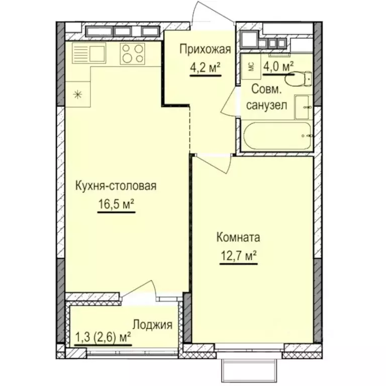 1-к кв. Удмуртия, Ижевск Восток СНТ, 112 (38.7 м) - Фото 0