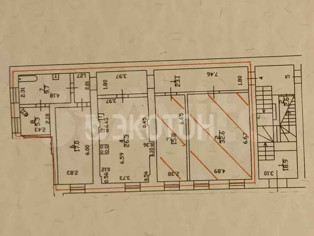 3-к. квартира, 130 м, 1/2 эт. - Фото 0