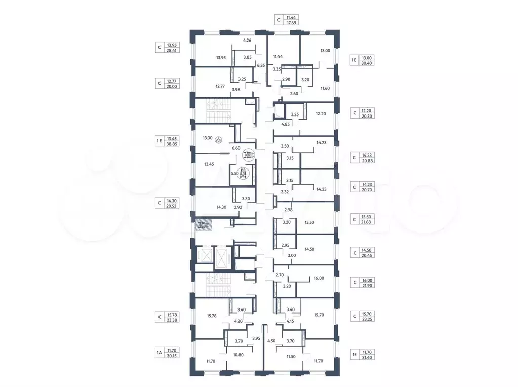 апартаменты-студия, 22,6 м, 15/16 эт. - Фото 1