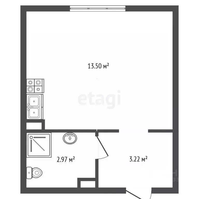 Студия Ленинградская область, Сертолово Всеволожский район, ул. ... - Фото 2