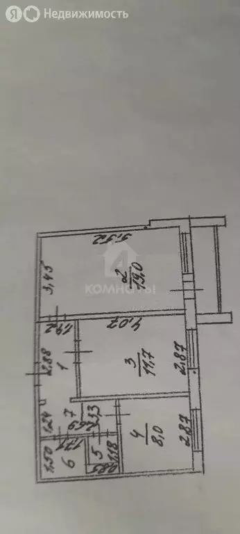 2-комнатная квартира: Семилуки, Транспортная улица, 6/2 (49.7 м) - Фото 1