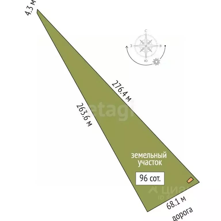 Участок в Ставропольский край, Лермонтов проезд Краснодарский (96.0 ... - Фото 2
