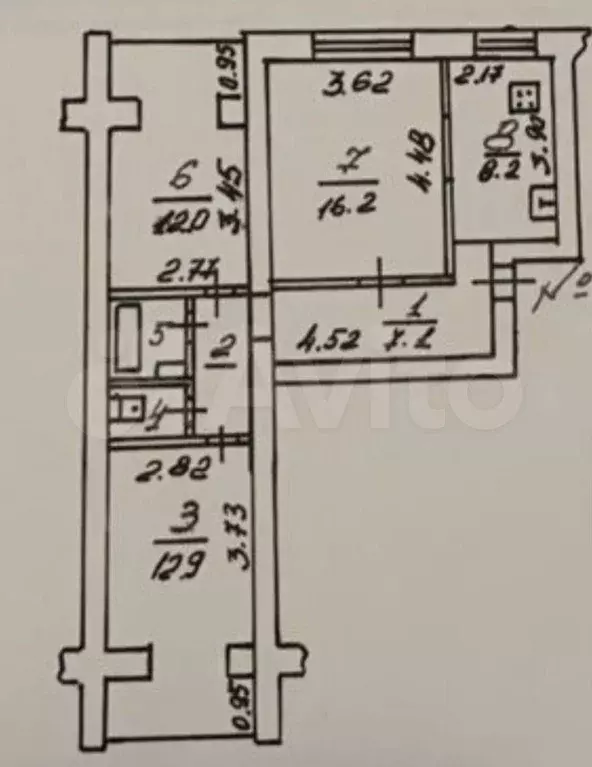3-к. квартира, 67 м, 9/10 эт. - Фото 0