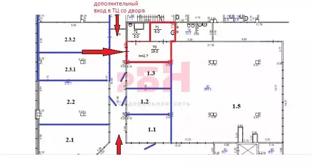 Торговая площадь в Свердловская область, Екатеринбург ул. Шейнкмана, ... - Фото 2