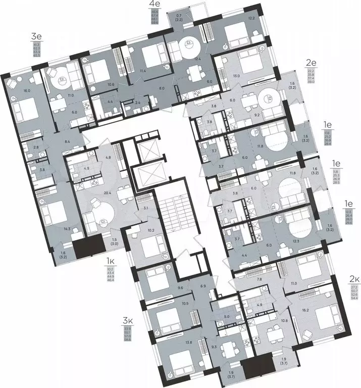3-к. квартира, 57 м, 6/8 эт. - Фото 1