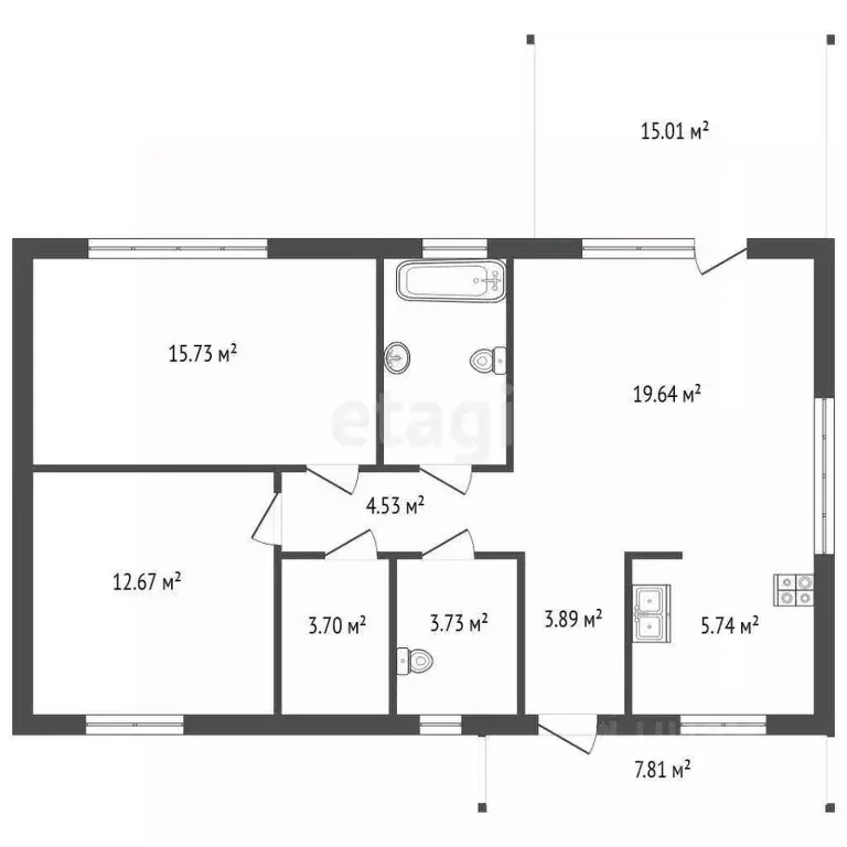 Дом в Ленинградская область, Гатчинский муниципальный округ, КП ... - Фото 2