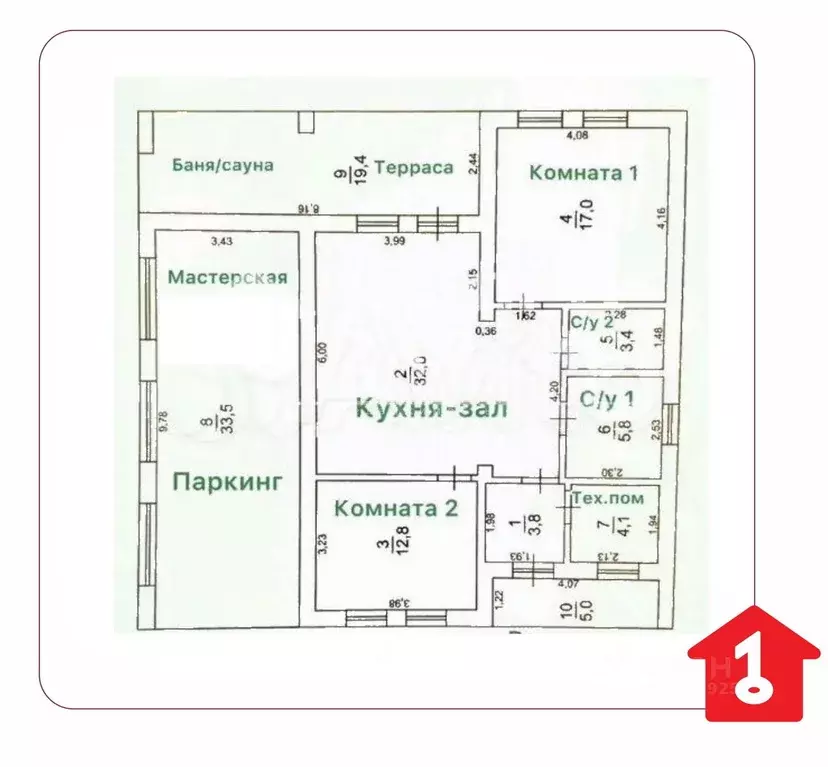 Дом в Омская область, Омский район, с. Троицкое  (110 м) - Фото 2