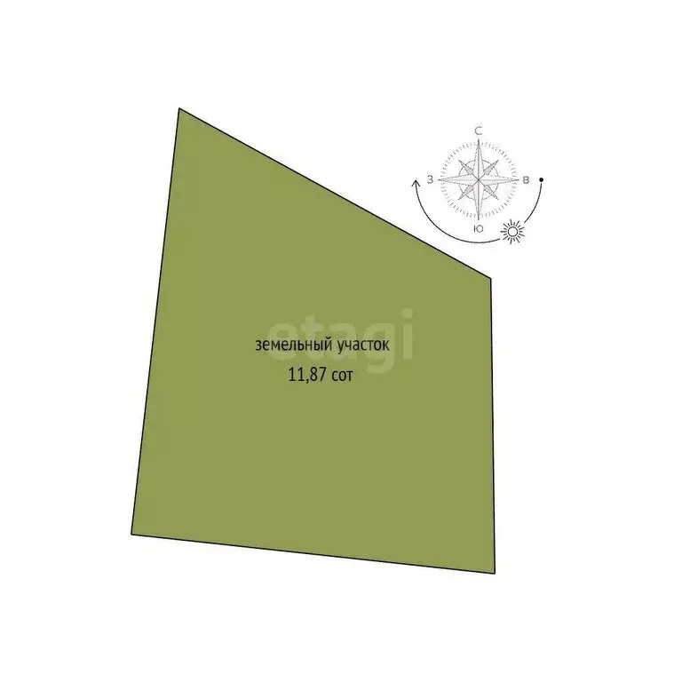 Участок в Кубовинский сельсовет, ДНП Содружество (11.87 м) - Фото 1