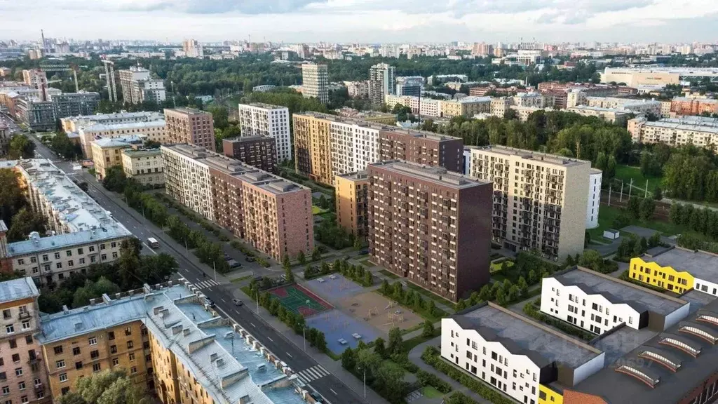 3-к кв. Санкт-Петербург Кантемировская ул., 13 (66.2 м) - Фото 1