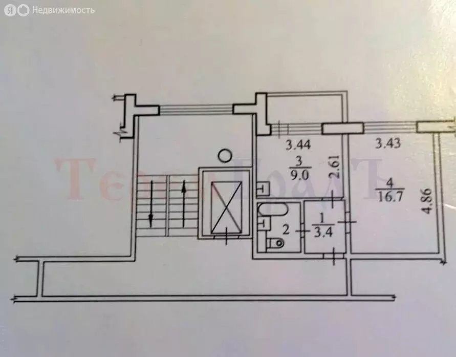 1-комнатная квартира: Новосибирск, улица Титова, 240/1 (33 м) - Фото 0