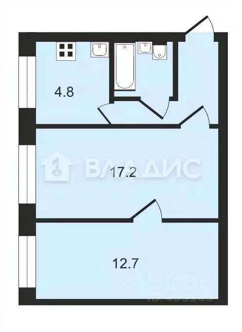 2-к кв. Владимирская область, Владимир ул. Лермонтова, 30г (42.3 м) - Фото 1