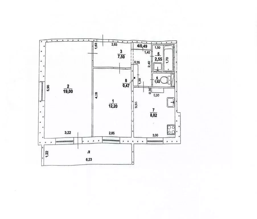 2-комнатная квартира: Ульяновск, улица Островского, 17 (52 м) - Фото 1