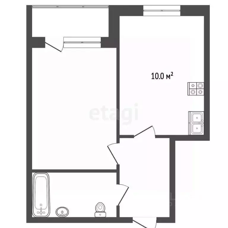 1-к кв. Ростовская область, Батайск ул. Максима Горького, 139 (36.0 м) - Фото 2