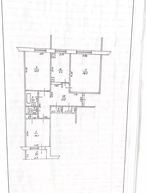 3-к кв. Татарстан, Казань ул. Рихарда Зорге, 82 (66.3 м) - Фото 1