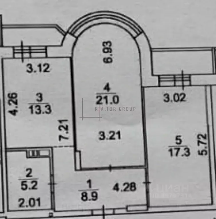 2-к кв. Новосибирская область, Новосибирск Стартовая ул., 1 (66.0 м) - Фото 1