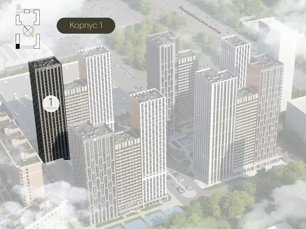 1-комнатная квартира: Котельники, ЖК Дюна (32.73 м) - Фото 2