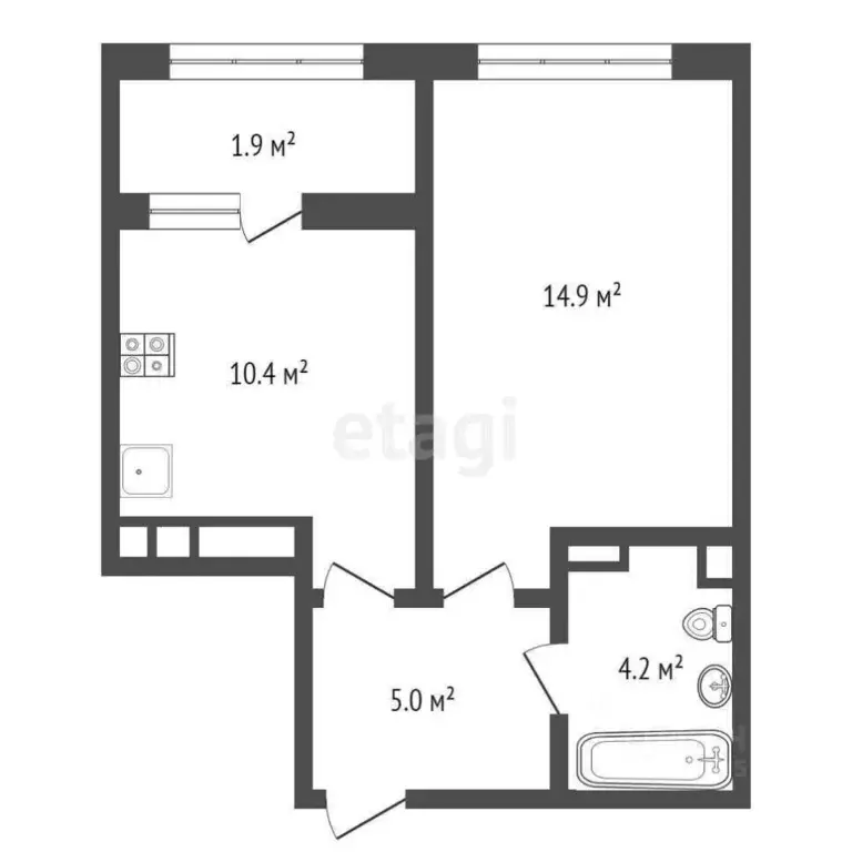 1-к кв. Краснодарский край, Новороссийск ул. Матвейкина, 1Ак2 (36.4 м) - Фото 1