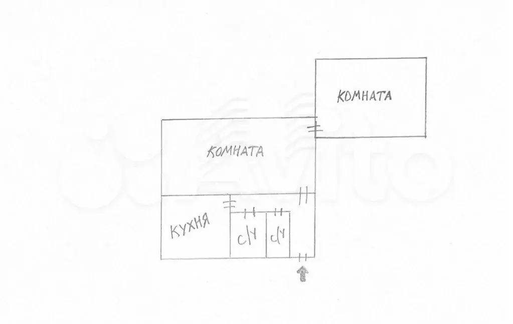 2-к. квартира, 47 м, 1/5 эт. - Фото 0