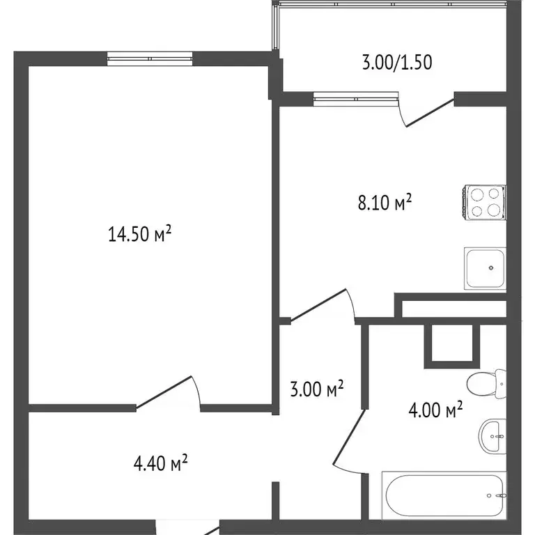 4-комнатная квартира: Новосибирск, улица В. Высоцкого, 42/1 (30 м) - Фото 1