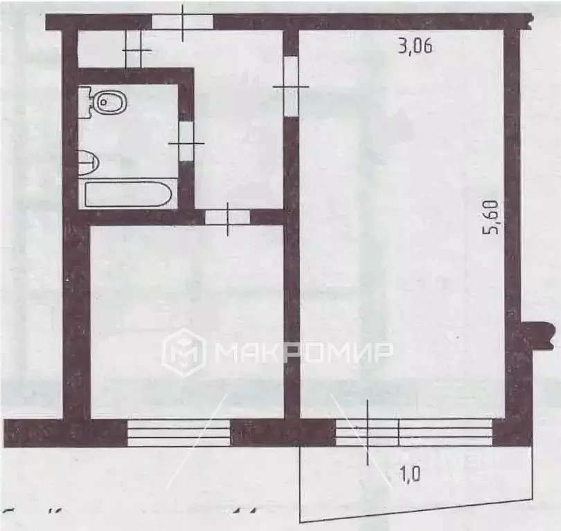 1-к кв. Орловская область, Орел ул. Машкарина, 4 (37.4 м) - Фото 1