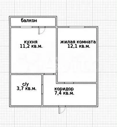 1-к. квартира, 35,6 м, 3/16 эт. - Фото 0