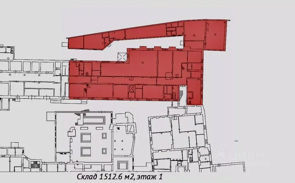 Склад в Санкт-Петербург Промышленная ул., 5 (1512 м) - Фото 1
